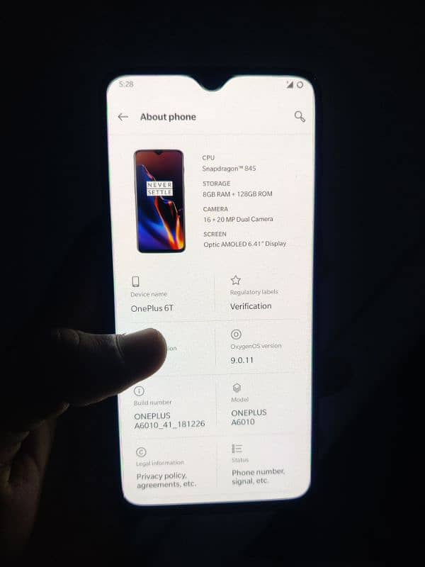 oneplus 6t. . . . 8. . . 8. . . . 128 5