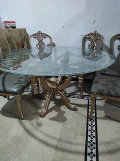 Dining table with 6 chairs