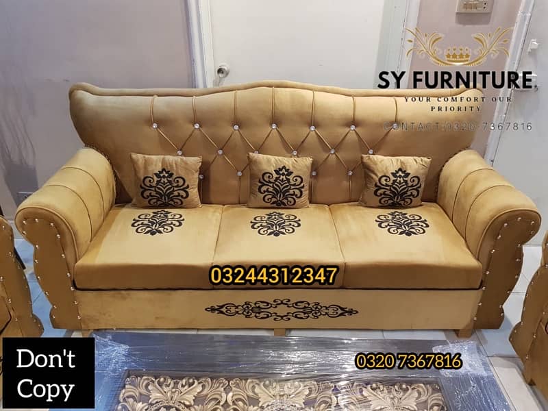 Sofa set 1 2 3 with 6 cushions 2