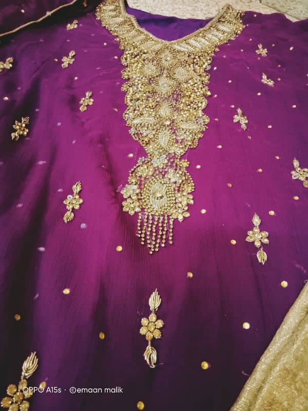 Fully Embroidery Bridal Sharara 11