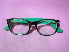 Ray Ben black and green glasses