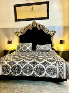 branded complete bed set and other home furniture