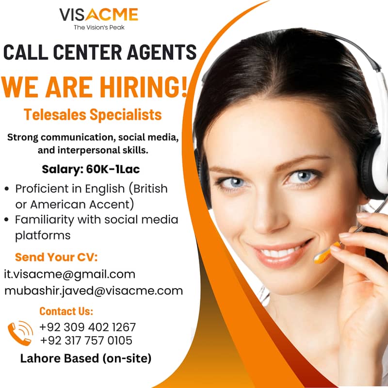 Exciting opportunity for Call Center/Telesales Specialists 0