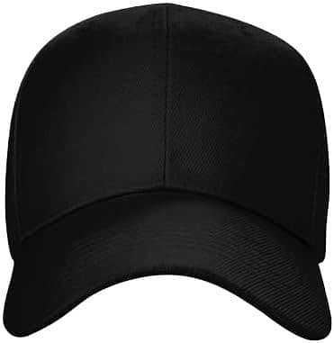 Premium Adjustable Black P Cap for Men - High-Quality, Comfort Fit 1