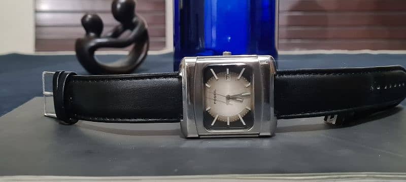 Fossil Gents wrist watch square dial Rare n Unique edition fossil 12