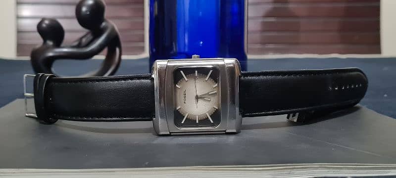 Fossil Gents wrist watch square dial Rare n Unique edition fossil 15