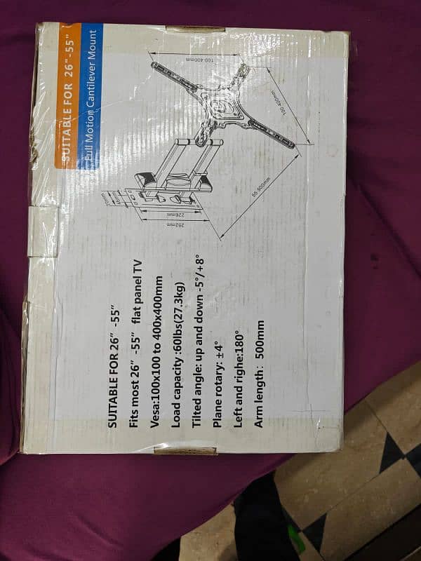 television wall mount bracket fully packed unused for sale 1