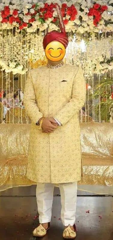 High Quality Sherwani with Kulla and Khusa - 03412533808 0