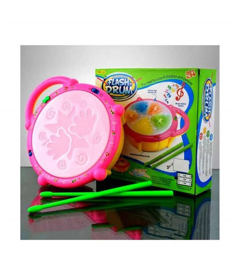 Cute Light & Music Flash Drum Toy 1