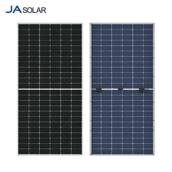 JA 590watts solar panel bifacial with 12 year warranty (18bb) Jinko585 0