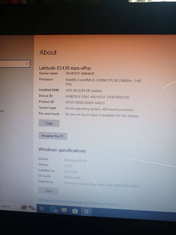 Dell Latitude E5430 Laptop Urgent sell 18,000 3