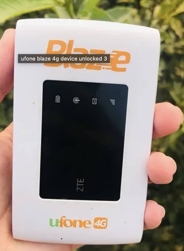 Ufone blaze ZTE 4G Unlock Internationaly All Sim Play 1