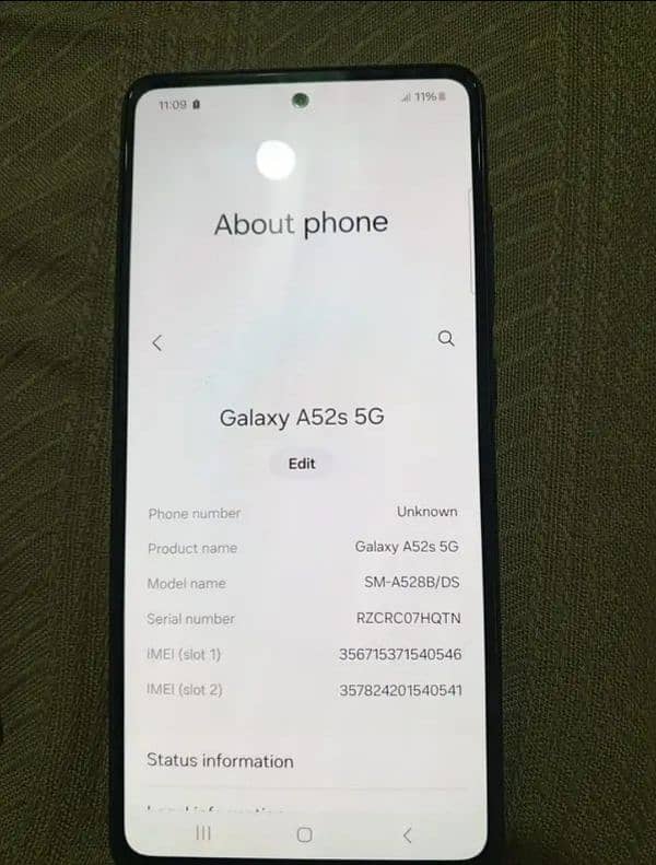 Samsung A52s 5g (8 128) snapdragon 778g phone and box Exchange posible 0