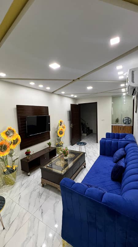 Full Furnished One Bedroom Brand New Luxury Apartment Is Available For Rent In Sector C Gulmohar Block Bahria Town Lahore Actuall Property Confirm Available 6