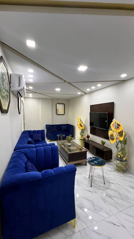 Full Furnished One Bedroom Brand New Luxury Apartment Is Available For Rent In Sector C Gulmohar Block Bahria Town Lahore Actuall Property Confirm Available 7