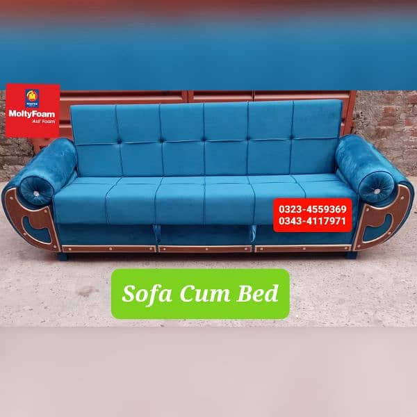 Molty double bed sofa cum bed/dining table/stool/Lshape sofa/chair 0