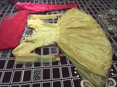 Wedding Frock 3 Piece Chunnat Style Frock