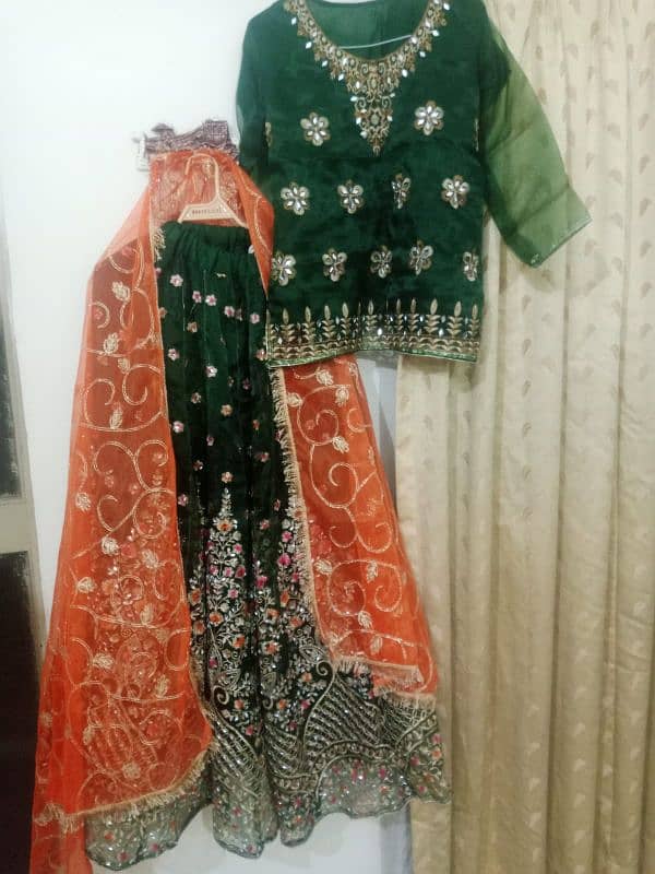 Green Lehnga 0