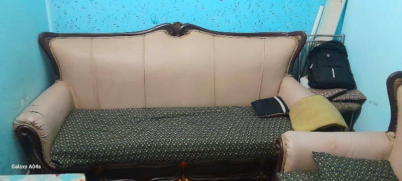 Sofa set with original wood 2