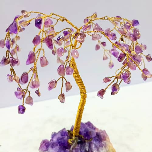 Genuine Amethyst Gemstone Handcrafted Tree – Healing & Spiritual Decor 3