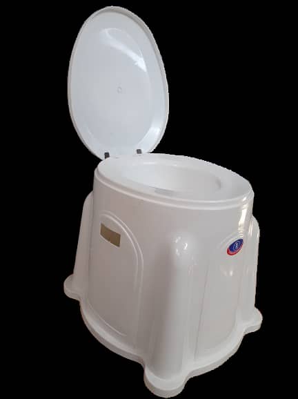 Portable Plastic Commode | Toilet stool | Delivery Available 4