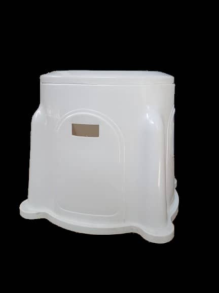 Portable Plastic Commode | Toilet stool | Delivery Available 6