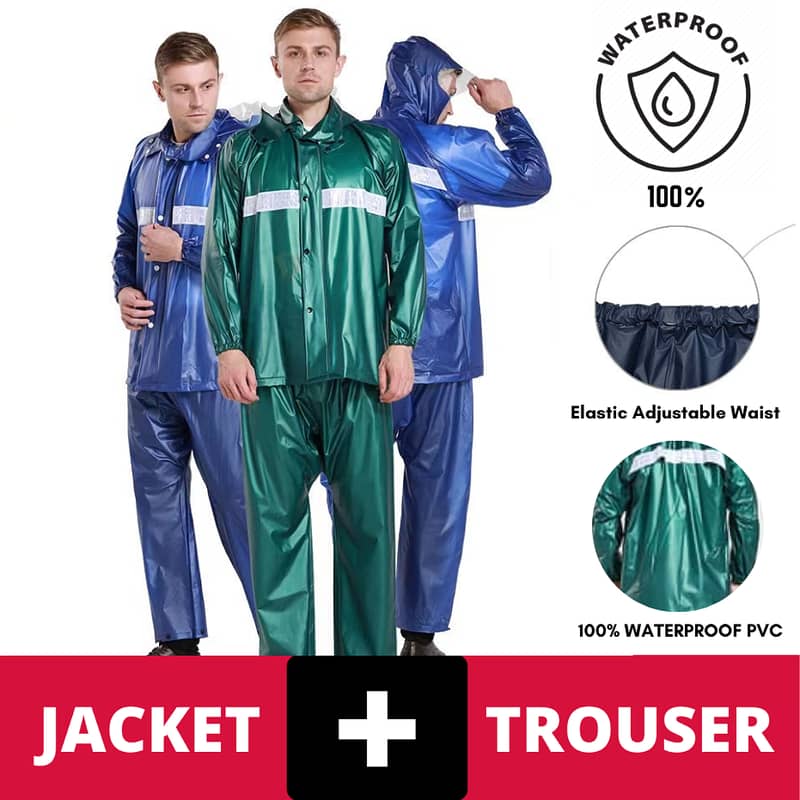 Rainsuit, Raincoat & PVC (912)Green - Durable, waterproof, and perfect 12