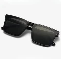 Fashion Rice Nail Square Sunglasses Large Frame With Integrated Lens