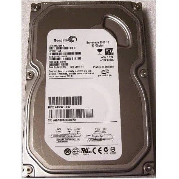 Seagate 80GB SATA Desktop Hard Drive 0