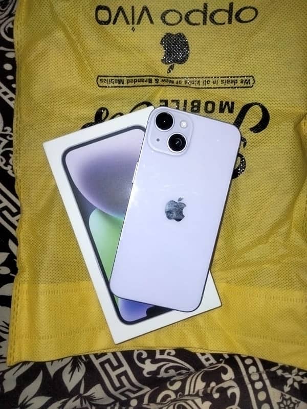 iphone 14 jv 128 gb with box &offical apple wranty 0