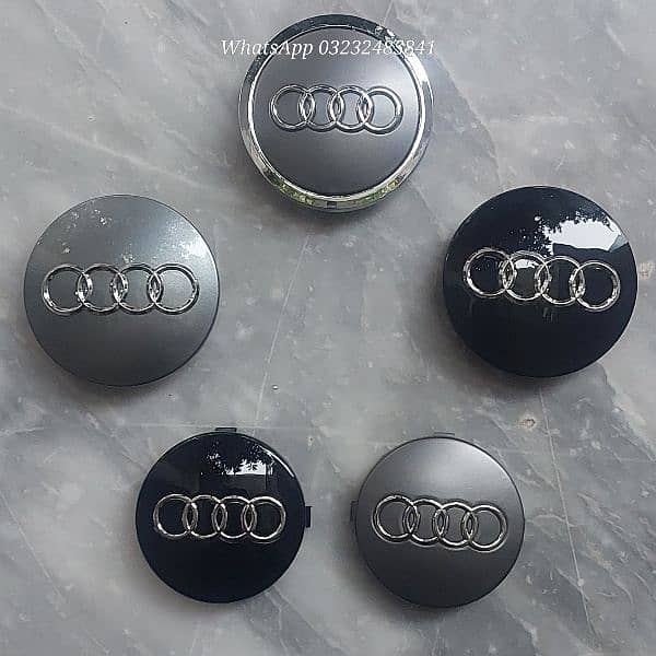 Audi Wheel Caps A4 A5 A6 Q5 Q7 E Tron GT S LINE monogram 0