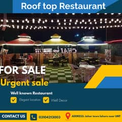 running rooftop cafe/Restaurant bussiness for sale/resturant for sale