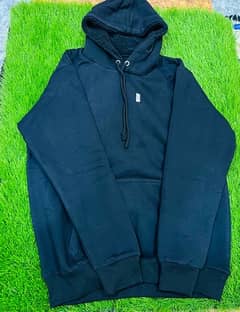 premium Black cotton fleece hoodie available nhi stock