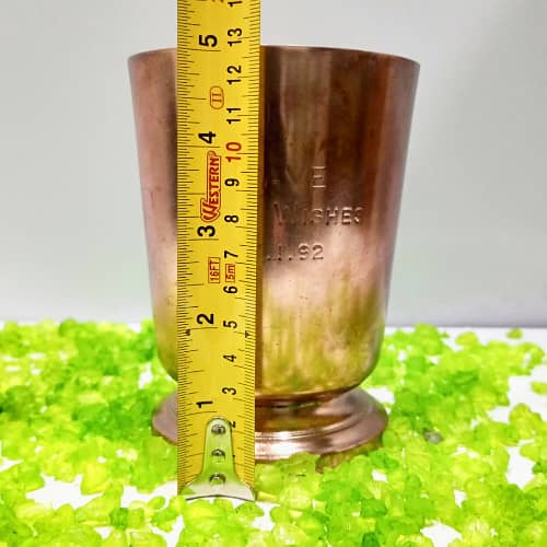 England Made Vintage 1992 Solid Copper Glass: Rare Find 3