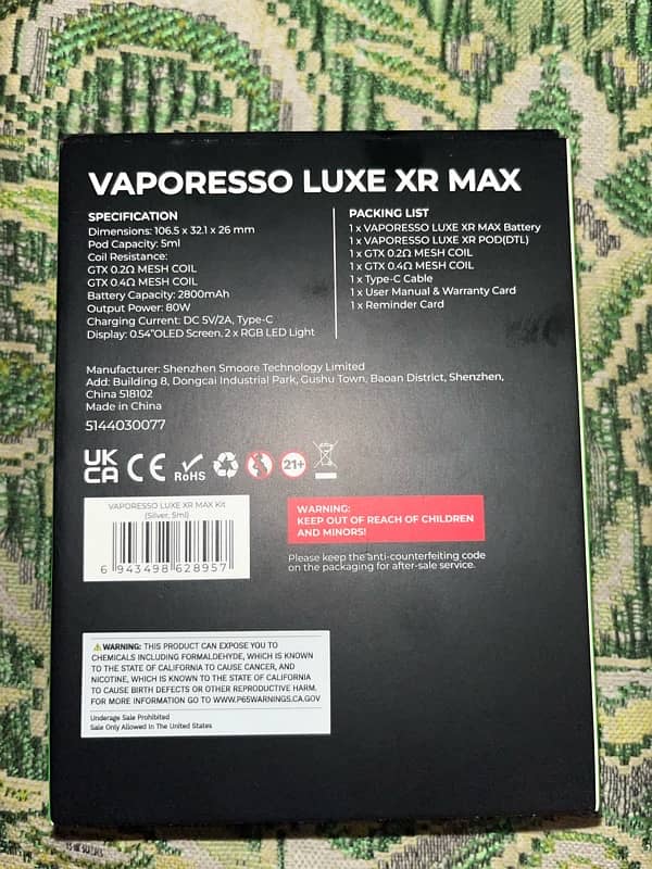 Vaporesso Luxe Xr Max 5