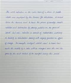 hand writing assignment work