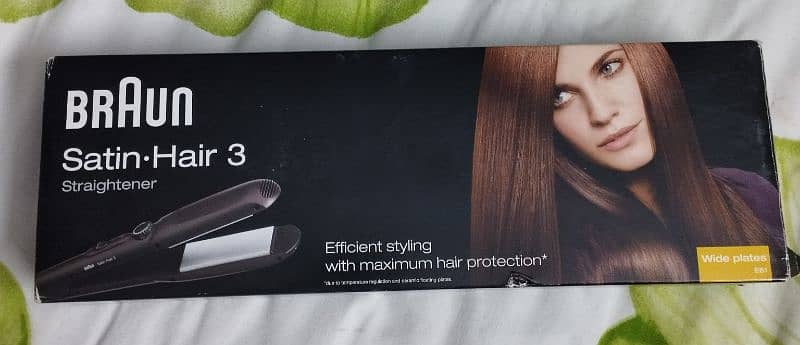 Braun hair straightener 0