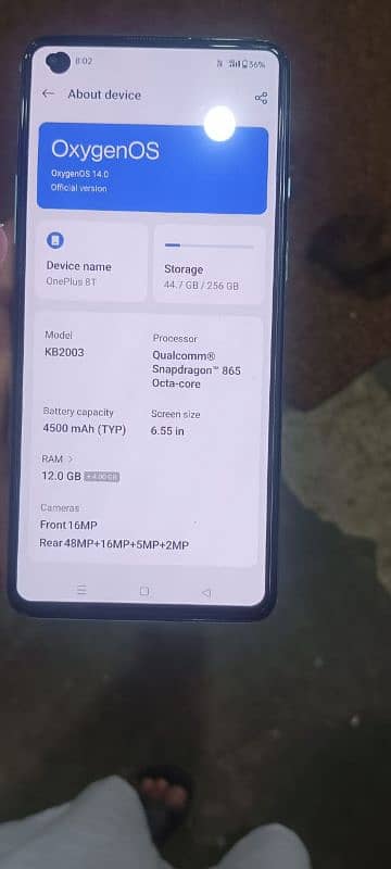 one plus 8t 12ram 256 gb 4