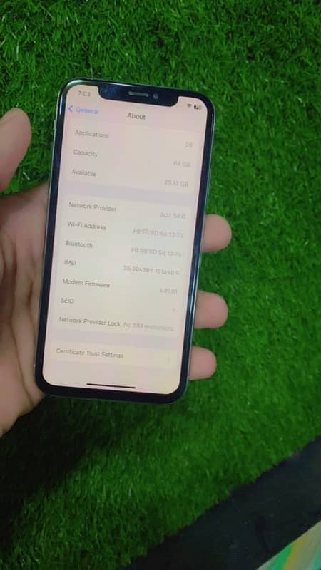 iphone x Non pta sim working 64gb 2