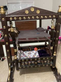 wooden cot for new born