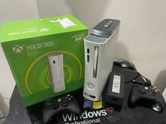 Xbox 360 with 2 controllers & box