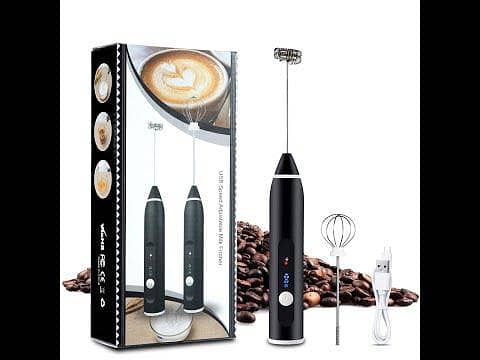 3 Modes USB Speed Adjustable Electric Milk Frother Coffee And Egg Bea 0