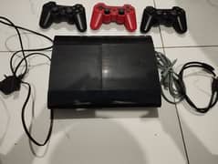 PS3 slim with 3 controllers