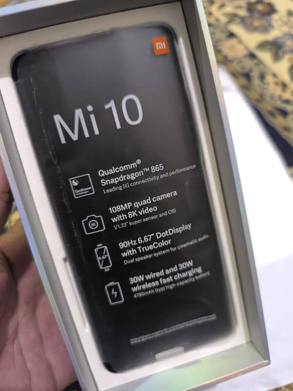 Xiaomi Mi 10 5g 8gb 256gb Full packing PTA approved 0