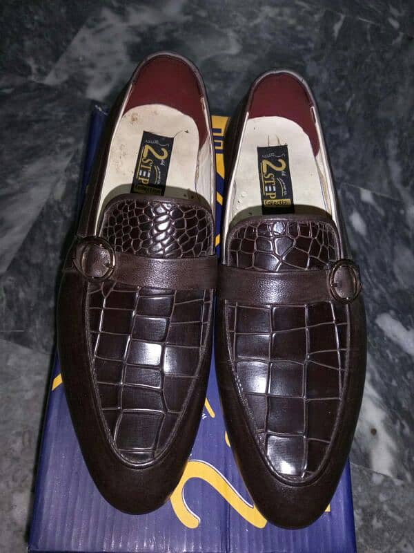 Leather Shoes brown color Size 42 New Condition 3