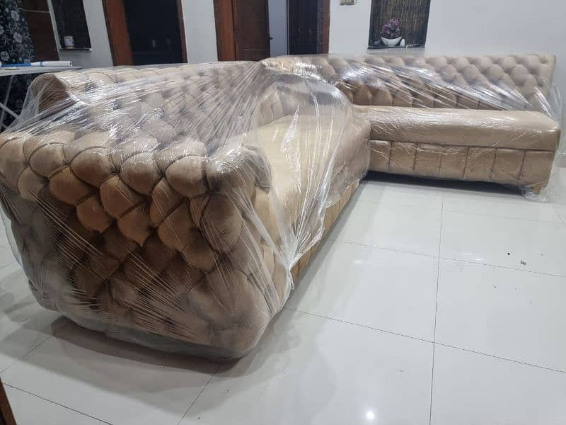 7 Seater L Shape sofa Set with Table 1