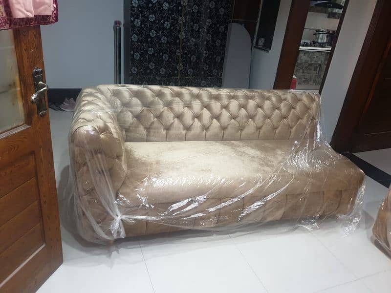 7 Seater L Shape sofa Set with Table 2