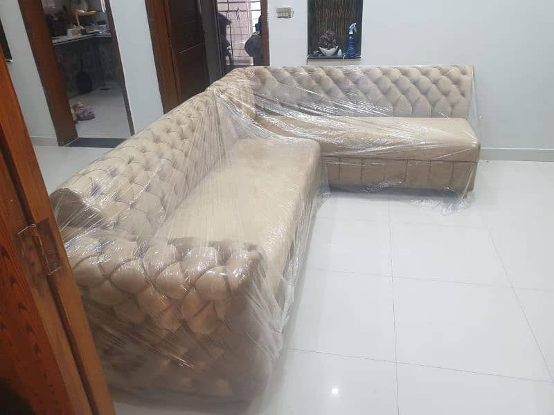 7 Seater L Shape sofa Set with Table 3