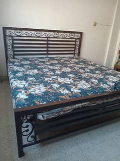 Iron Bed King Size With Mattress