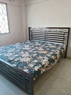 Iron Bed King Size With Mattress